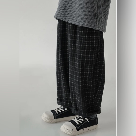 NEW WITH TAGS Mevi Plaid Trousers (Black) Minimo Bebe - Picture 2 of 5